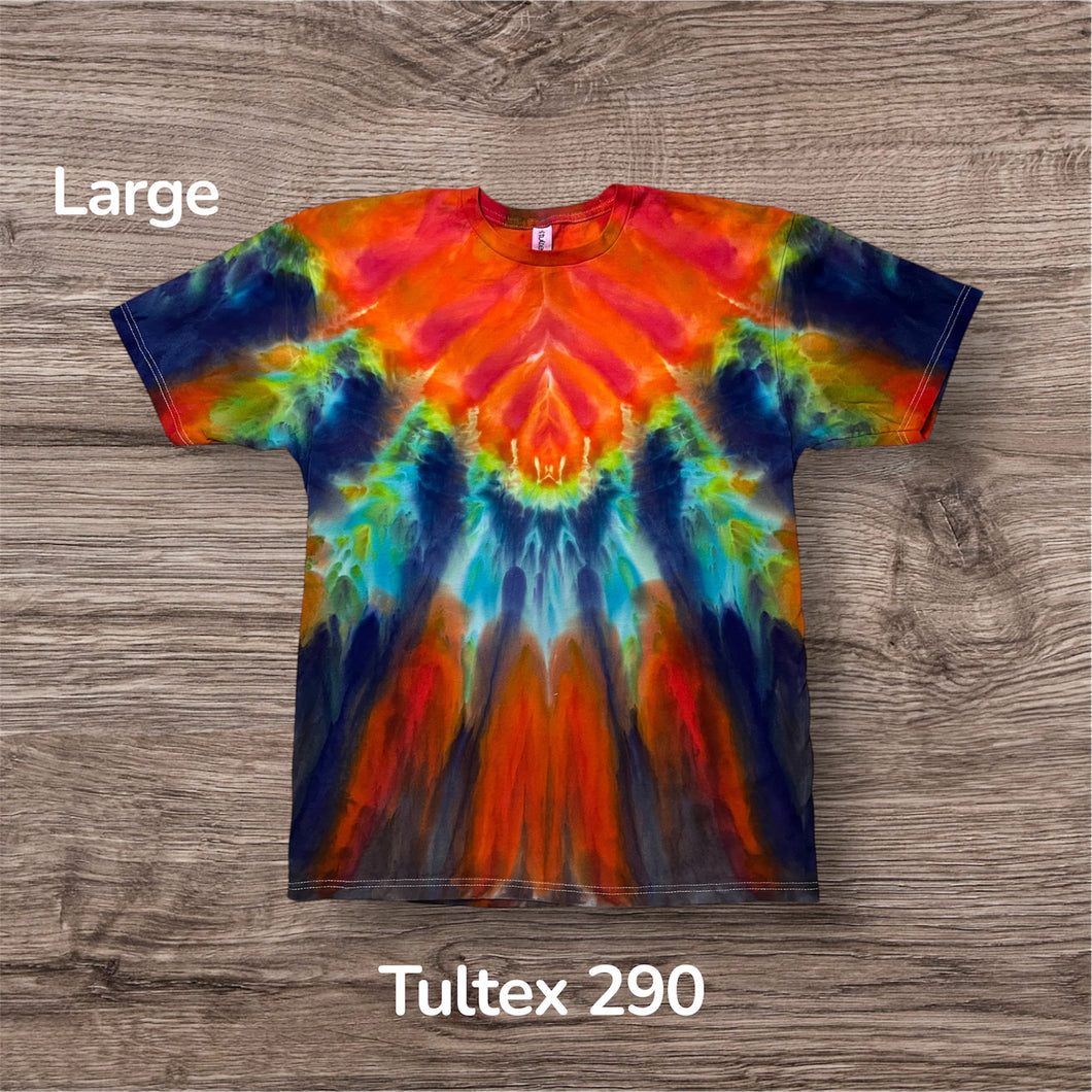Large Tshirt, tie dye design