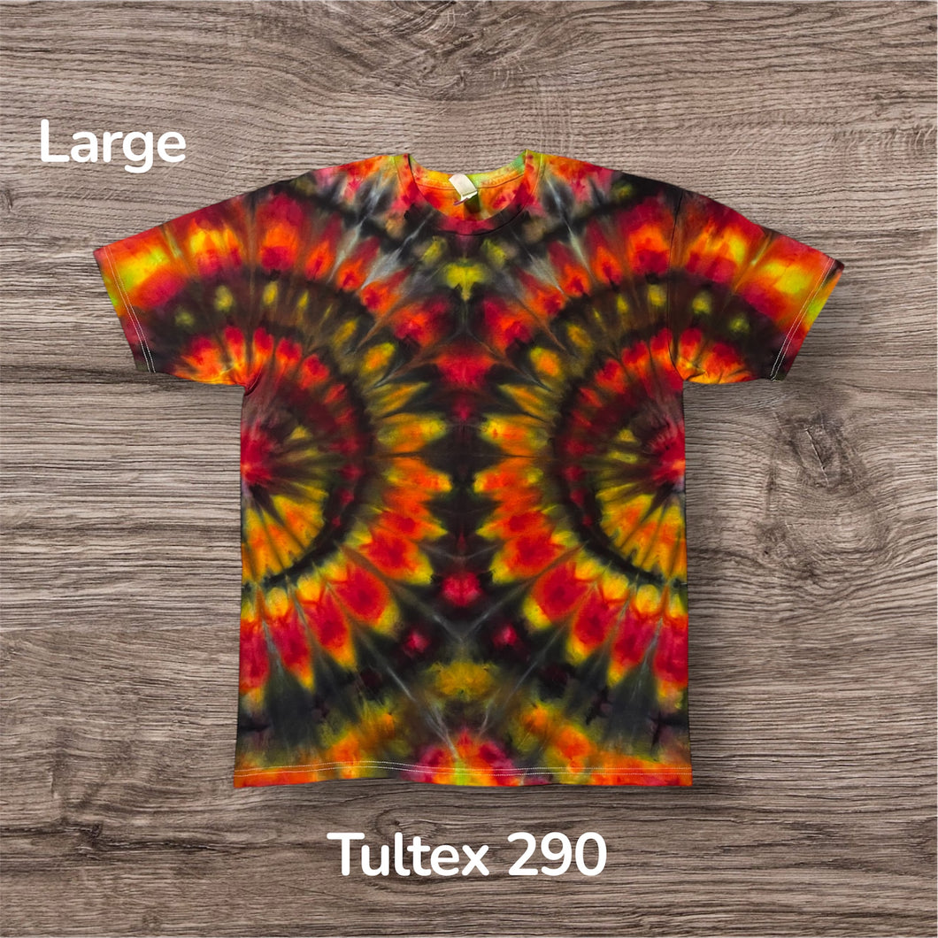 Large Tshirt, tie dye design