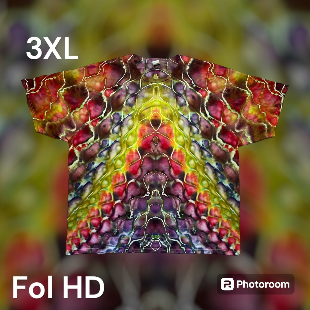 Adult 3XL Tshirt, tie dye design