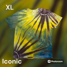 Load image into Gallery viewer, Adult XL Tshirt, sunflower tie dye
