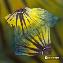 Load image into Gallery viewer, Adult XL Tshirt, sunflower tie dye
