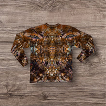 Load image into Gallery viewer, Large long sleeve Tshirt, mandala tie dye
