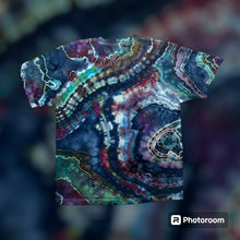 Load image into Gallery viewer, Adult Large Tshirt, geode tie dye
