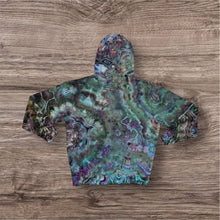 Load image into Gallery viewer, Large zipper hooded sweatshirt, geode tie dye
