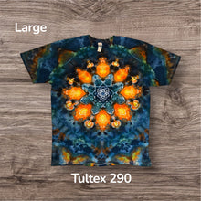 Load image into Gallery viewer, Large Tshirt, mandala tie dye
