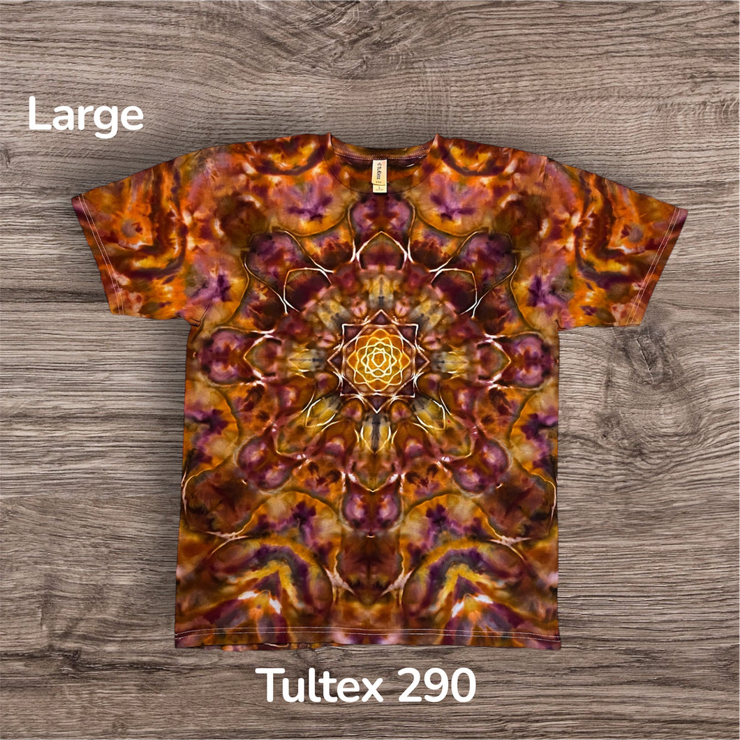 Large Tshirt, mandala tie dye