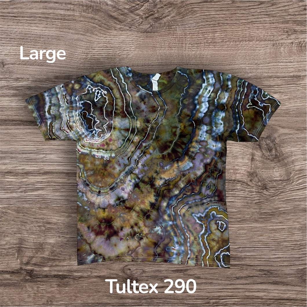 Large Tshirt, geode tie dye