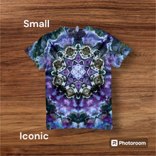 Load image into Gallery viewer, Adult Small Tshirt, mandala tie dye
