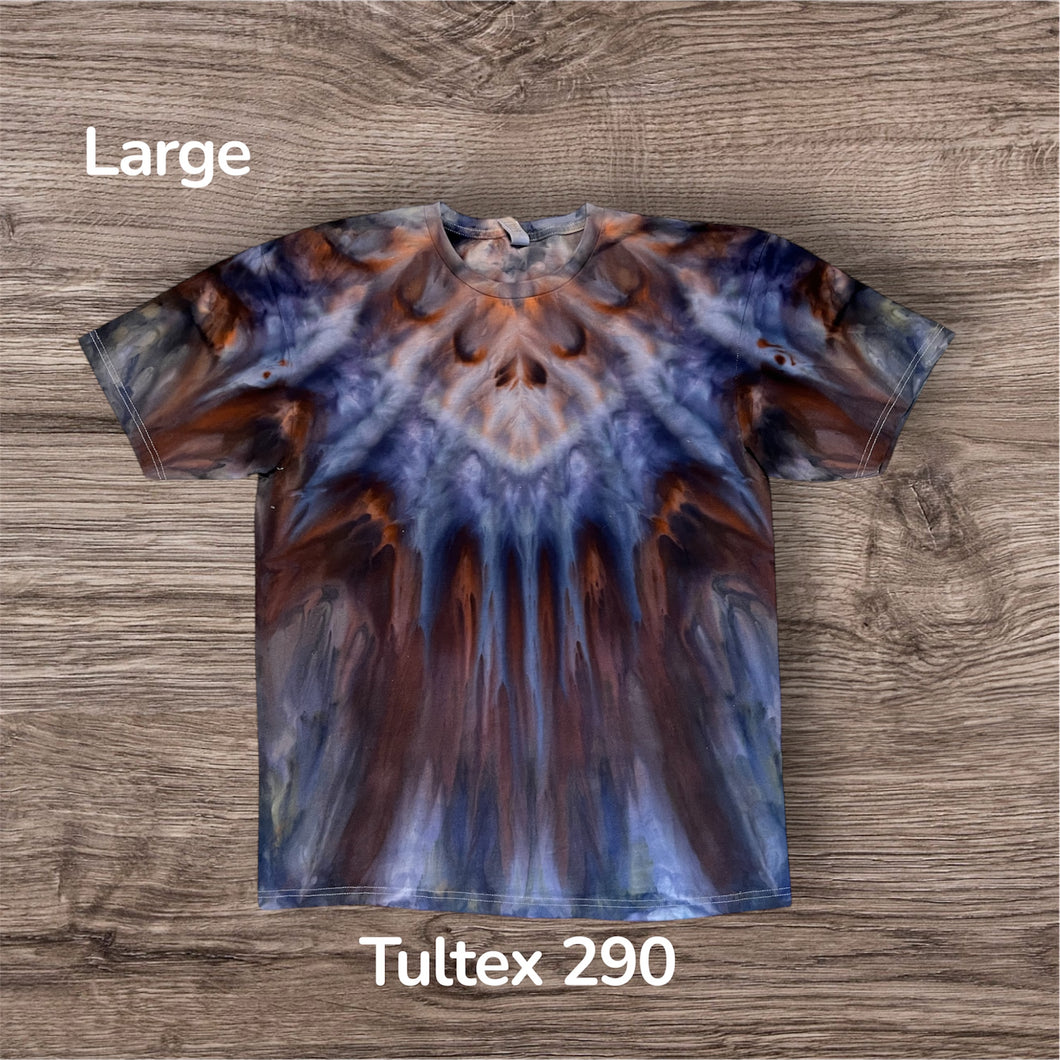 Large Tshirt, tie dye design