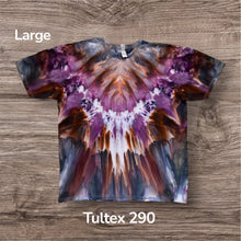 Load image into Gallery viewer, Large Tshirt, tie dye design
