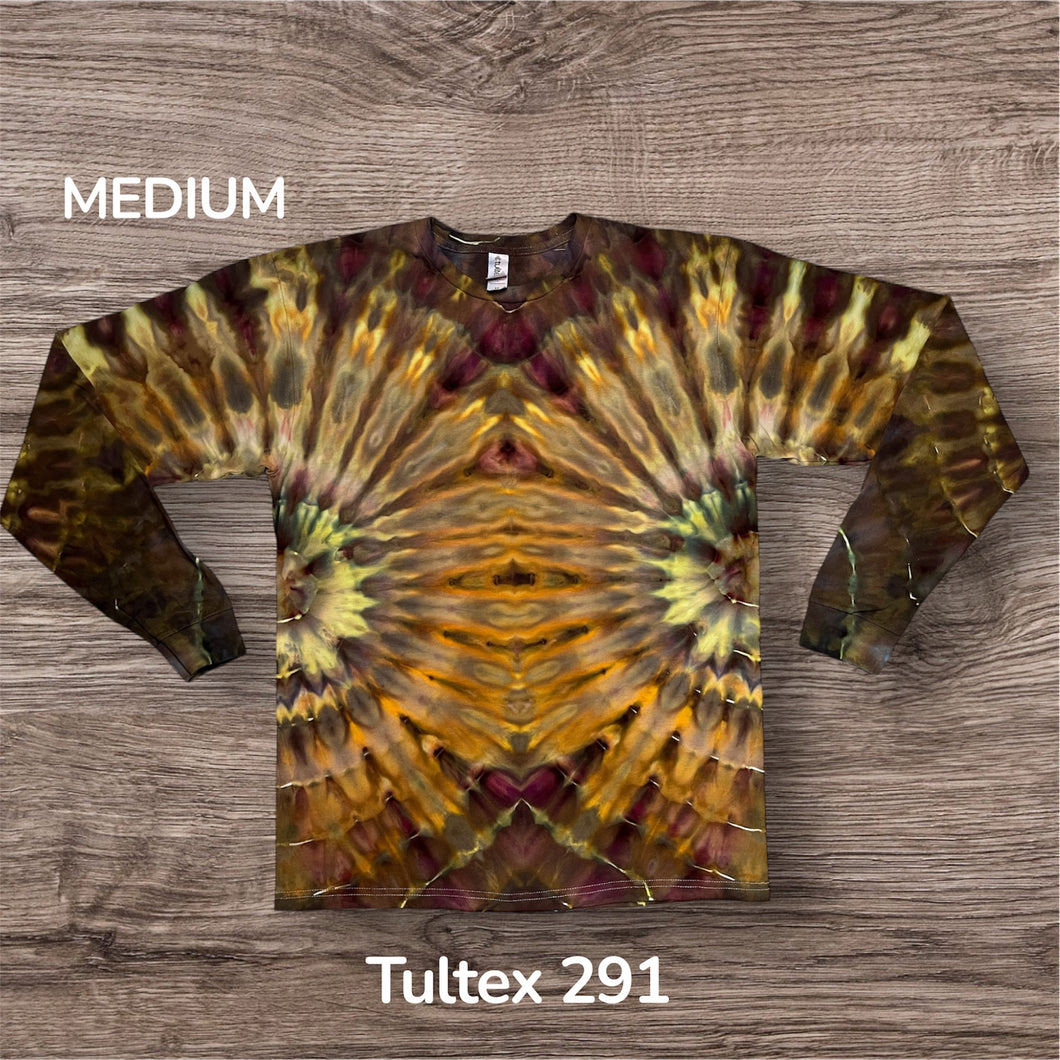 Medium long sleeve Tshirt,  tie dye