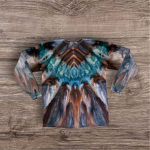 Load image into Gallery viewer, Large long sleeve Tshirt, tie dye design
