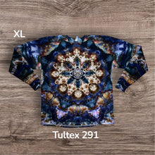 Load image into Gallery viewer, XL long sleeve Tshirt, mandala tie dye
