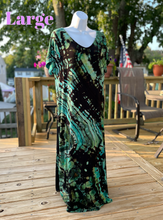 Load image into Gallery viewer, Ladies large dress, reverse geode tie dye
