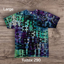 Load image into Gallery viewer, Large Tshirt, reverse glitch tie dye
