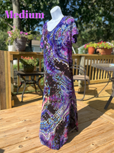 Load image into Gallery viewer, Ladies large dress, reverse geode tie dye
