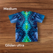 Load image into Gallery viewer, Adult medium Tshirt,  tie dye design
