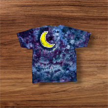 Load image into Gallery viewer, Kids XL Tshirt, pumpkin and moon tie dye
