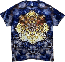 Load image into Gallery viewer, Large Tshirt,  mandala tie dye design
