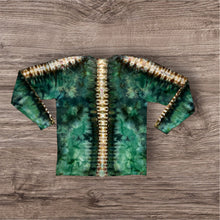 Load image into Gallery viewer, Large long sleeve Tshirt, tie dye design
