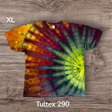 Load image into Gallery viewer, XL Tshirt, sunburst tie dye
