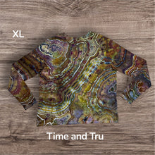 Load image into Gallery viewer, Ladies XL long sleeve, geode tie dye
