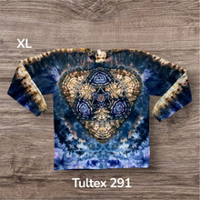 Load image into Gallery viewer, XL long sleeve Tshirt, tie dye design
