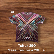 Load image into Gallery viewer, XL Tshirt, prism tie dye
