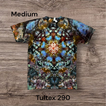 Load image into Gallery viewer, Medium Tshirt,  mandala tie dye design
