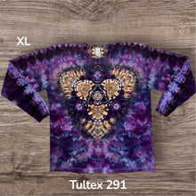 Load image into Gallery viewer, XL long sleeve Tshirt, tie dye design
