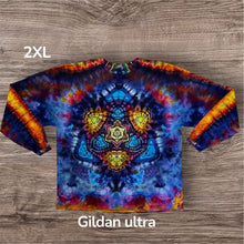Load image into Gallery viewer, 2XL long sleeve Tshirt,  tie dye design
