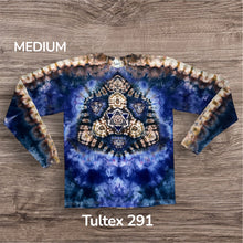 Load image into Gallery viewer, Medium long sleeve Tshirt,  mandala tie dye
