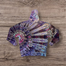 Load image into Gallery viewer, 3XL pullover hooded sweatshirt, sunburst tie dye
