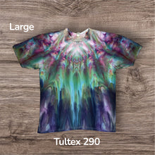Load image into Gallery viewer, Large Tshirt, tie dye design
