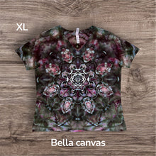 Load image into Gallery viewer, Ladies XL Tshirt, mandala tie dye
