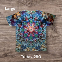 Load image into Gallery viewer, Large Tshirt, mandala tie dye
