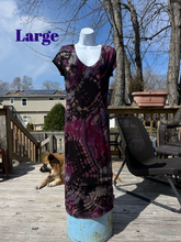 Load image into Gallery viewer, Ladies Large dress, reverse tie dye
