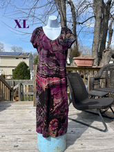 Load image into Gallery viewer, Ladies XL dress, reverse geode tie dye
