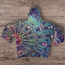 Load image into Gallery viewer, 2XL pullover hooded sweatshirt, sunburst tie dye design
