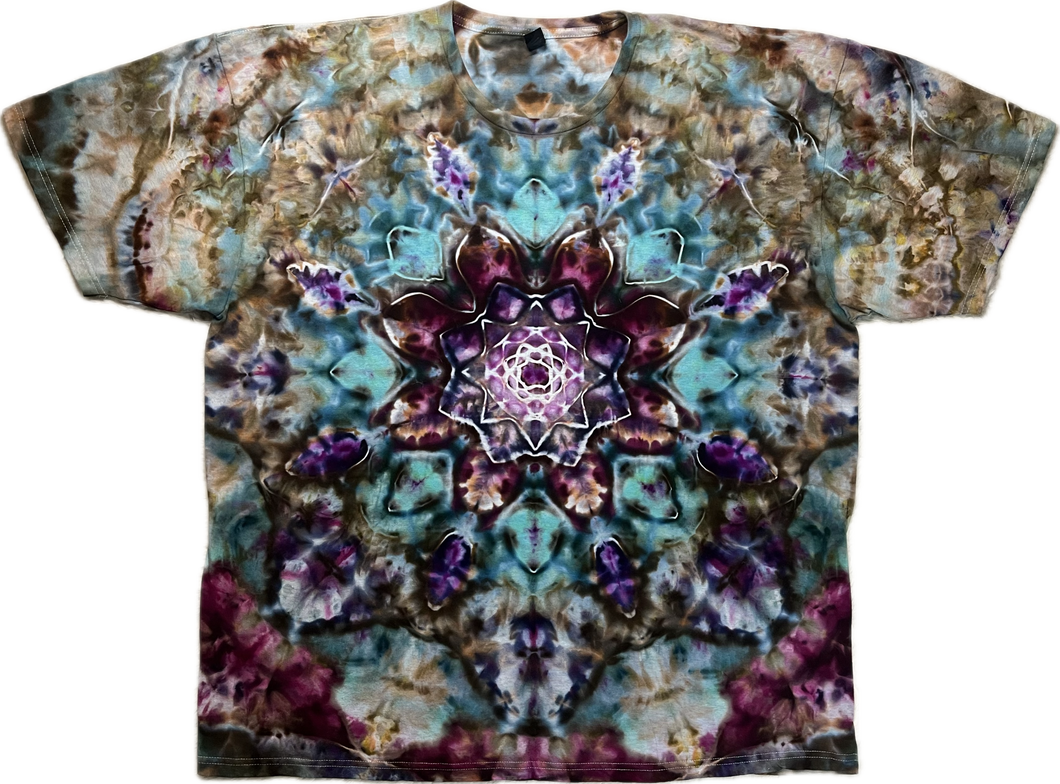 2XL Tshirt, mandala tie dye