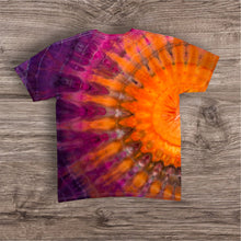 Load image into Gallery viewer, Large Tshirt, sunburst tie dye
