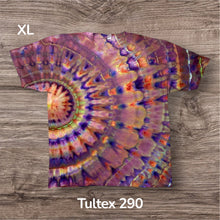 Load image into Gallery viewer, XL Tshirt, sunburst tie dye l
