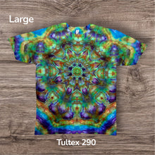 Load image into Gallery viewer, Large Tshirt, mandala tie dye
