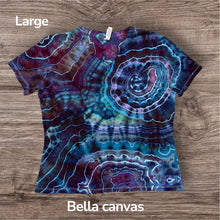 Load image into Gallery viewer, Ladies Large Tshirt, geode tie dye
