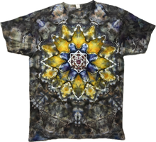 Load image into Gallery viewer, Medium Tshirt, mandala tie dye design
