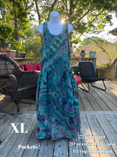 Load image into Gallery viewer, Ladies XL dress,  geode tie dye
