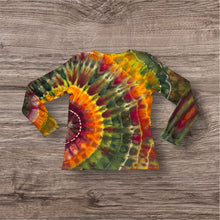 Load image into Gallery viewer, Ladies Medium long sleeve, sunburst tie dye
