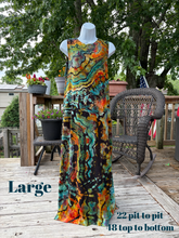 Load image into Gallery viewer, Ladies large dress, reverse geode tie dye
