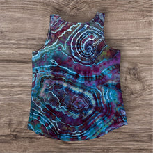 Load image into Gallery viewer, Ladies Large tank, geode tie dye
