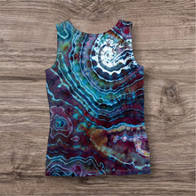 Load image into Gallery viewer, Ladies Small Tank, geode tie dye
